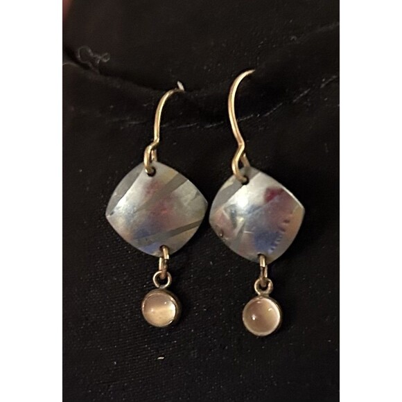 Holly Yashi Slate Blue Vintage Earrings - Picture 2 of 3